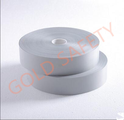 100% polyester silver reflective tape meeting EN 20471 GS-1303-5